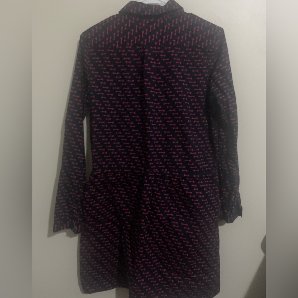 The Gap, A Used Button Up Dress, Navy Blue ( Red Arrows ) View 2
